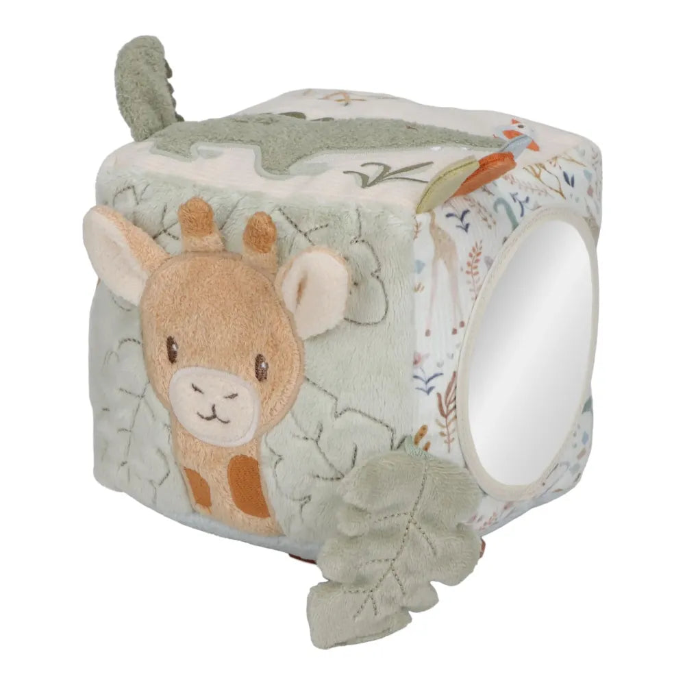 Cubo Morbido Multiattività Safari Friends Little Dutch Lato con Giraffa