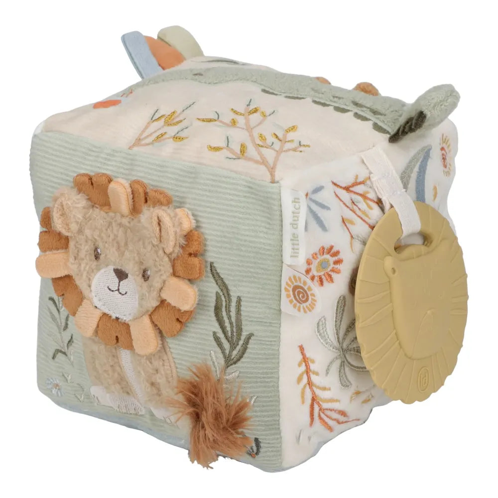 Cubo Morbido Multiattività Safari Friends Little Dutch