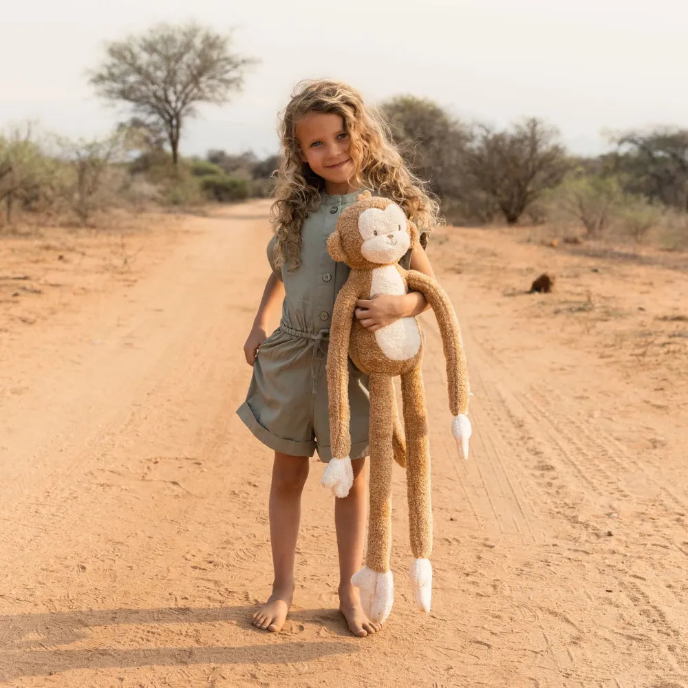 Peluche Scimmia Grande Safari Friends Little Dutch con Bimba