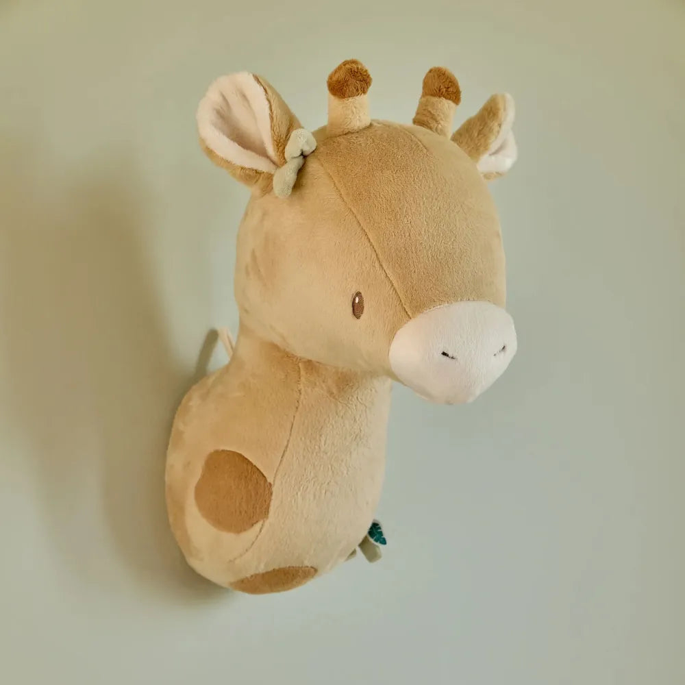 Peluche Giraffa da Parete Safari Friends Little Dutch dettaglio