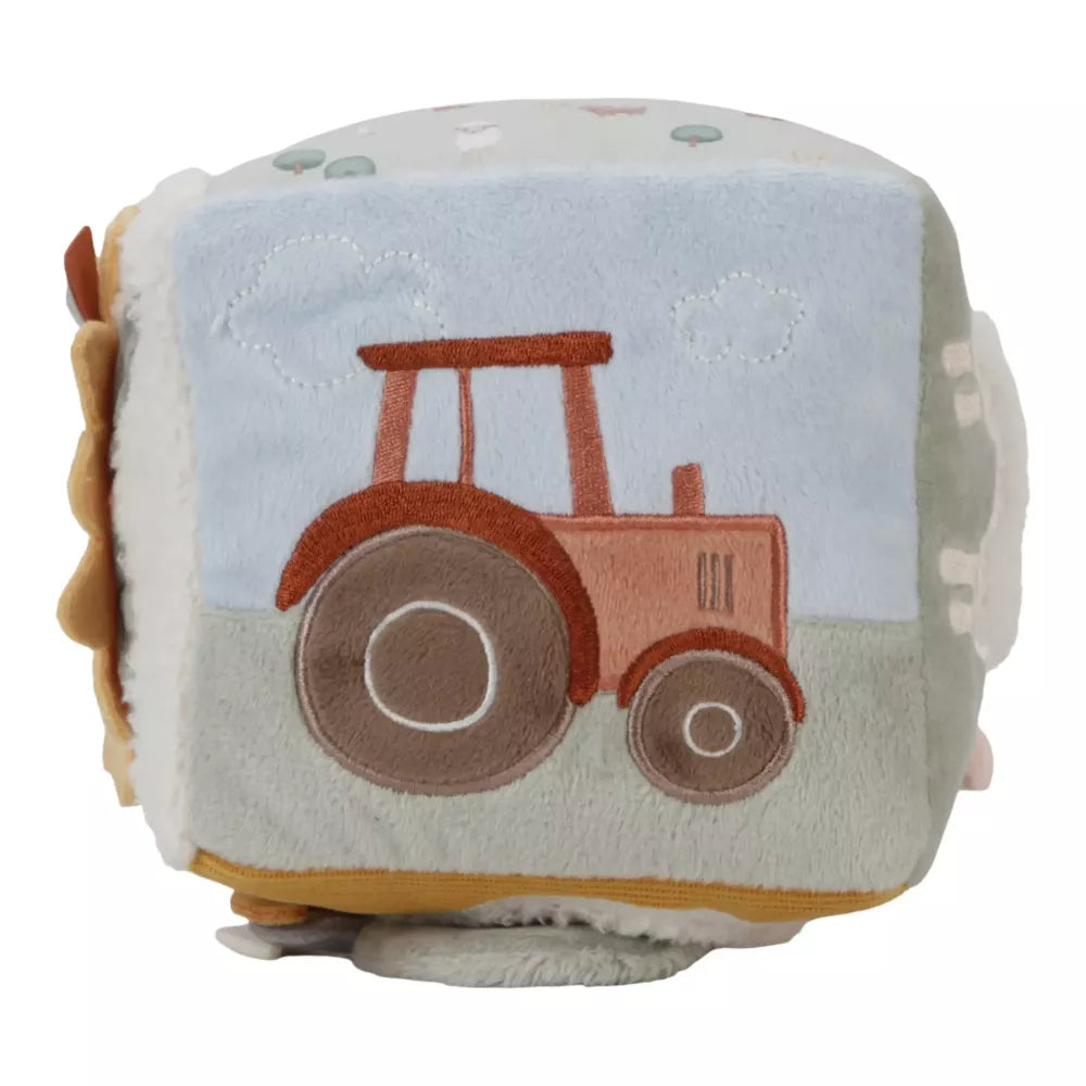 Cubo Morbido Little Dutch Little Farm lato con trattore