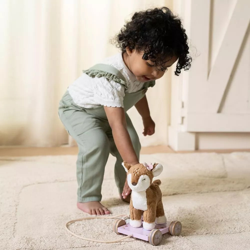 Cervo Morbido Trainabile Liittle Dutch con bambina