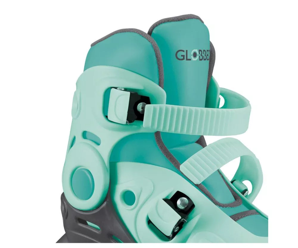 Pattini Evolutivi Globber Menta dettaglio cinghie