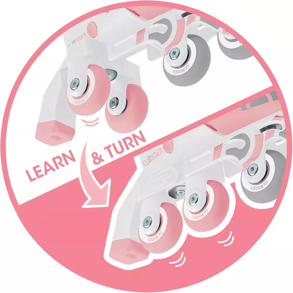 Pattini Evolutivi Globber Rosa Pastello trasformazione