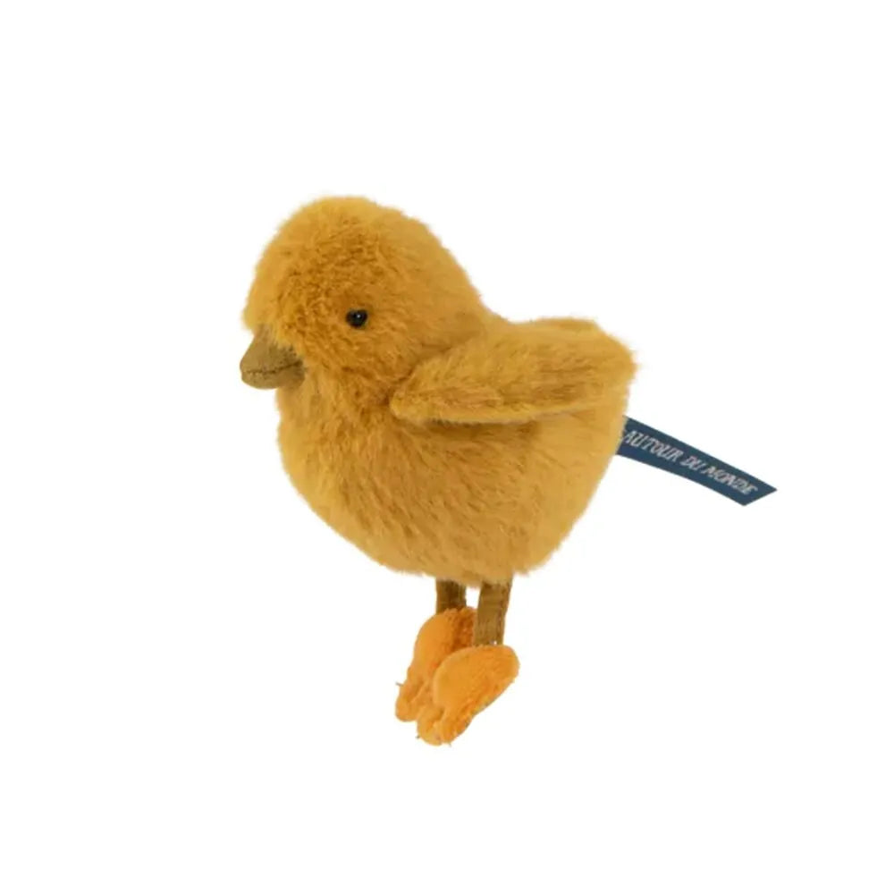 Peluche Pulcino Moulin Roty di profilo