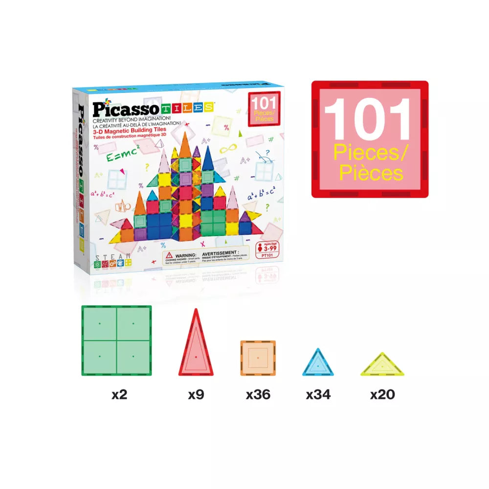 Contenuto del Set 101 Magneti Classici Picasso Tiles