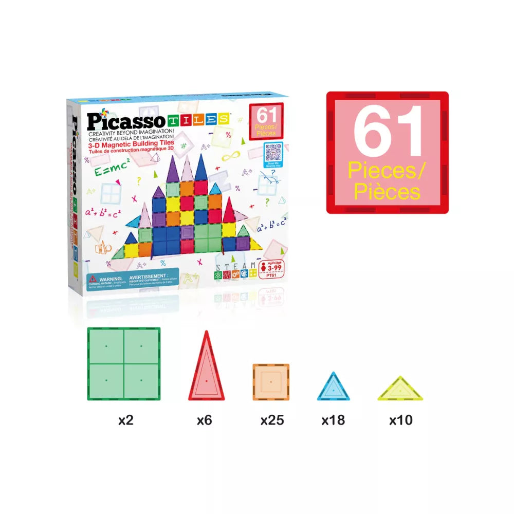 Contenuto del Set 61 Magneti Classici Picasso Tiles