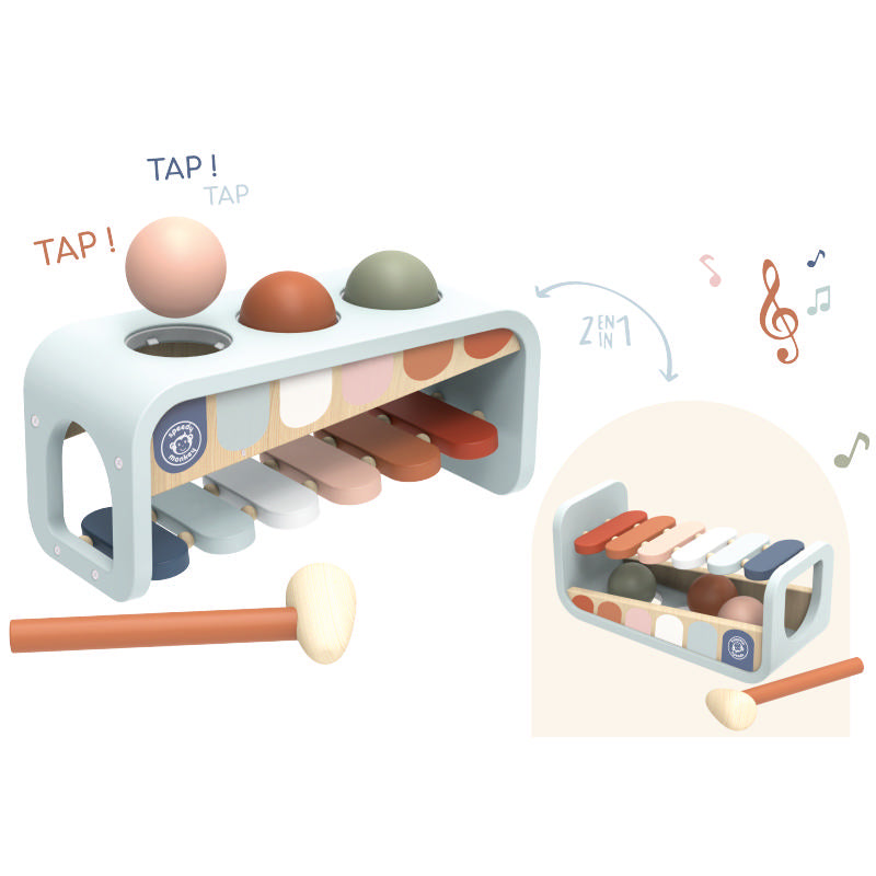 Xilofono 2 in 1 in Legno Speedy Monkey Esempio
