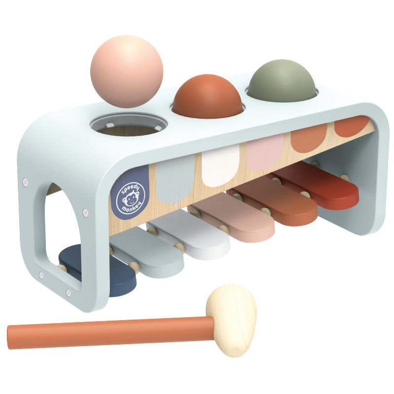 Xilofono 2 in 1 in Legno Speedy Monkey