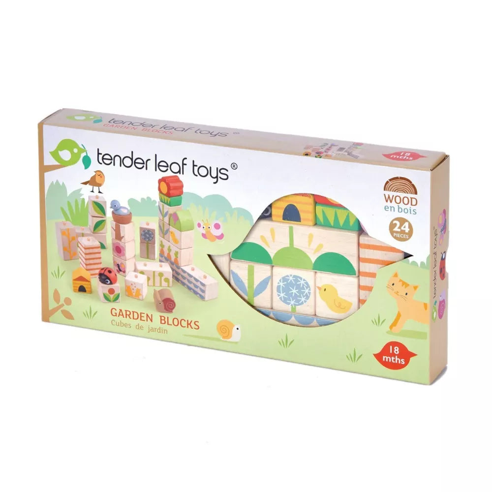 Confezione dei Blocchi in Legno Giardino Tender Leaf