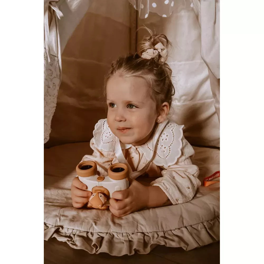 Bambina con Binocolo Zoo Eyes The Zoofamily Volpe
