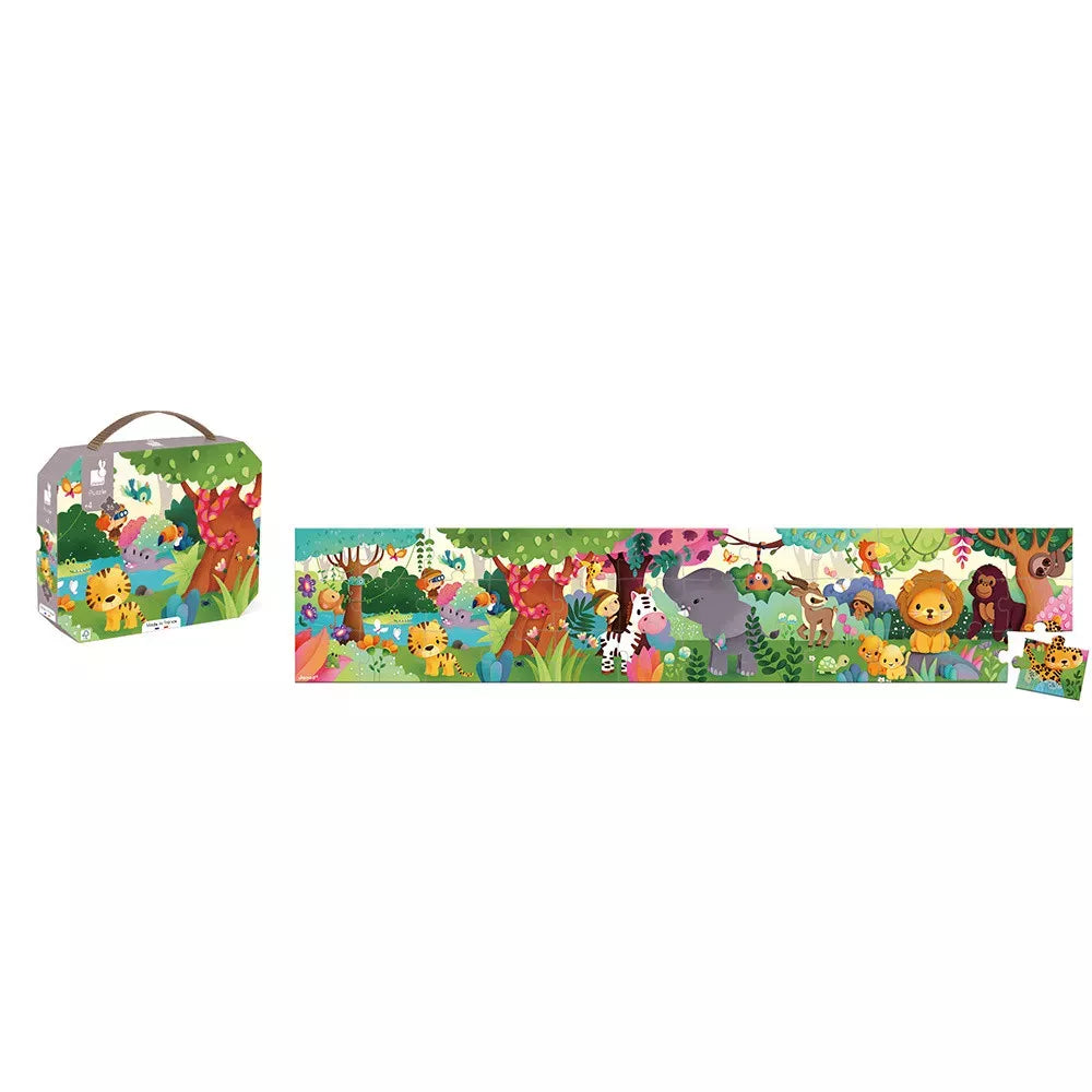 Puzzle Animali Selvatici 36 pezzi Janod con Valigetta