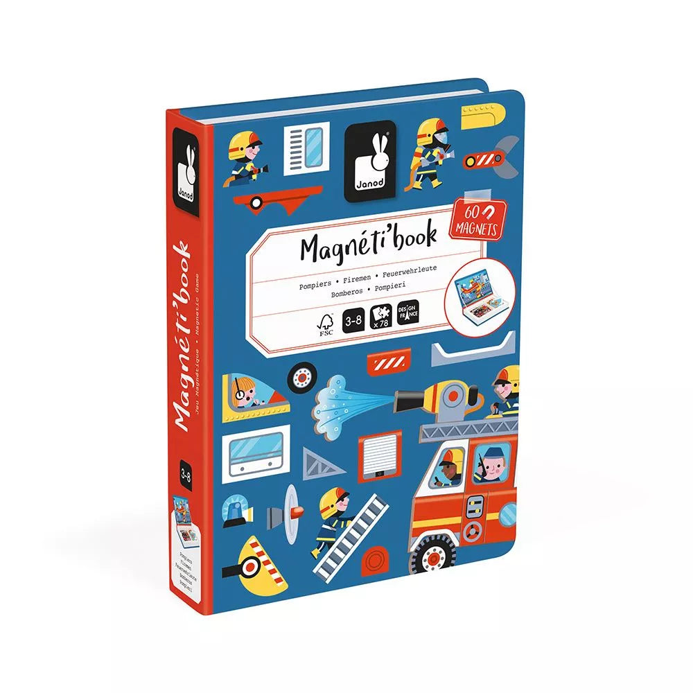 Libro Magnetico Pompieri Janod chiuso