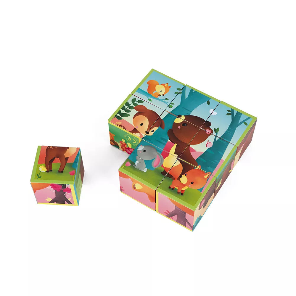 Altro lato del KubKid Puzzle a Blocchi Foresta Janod