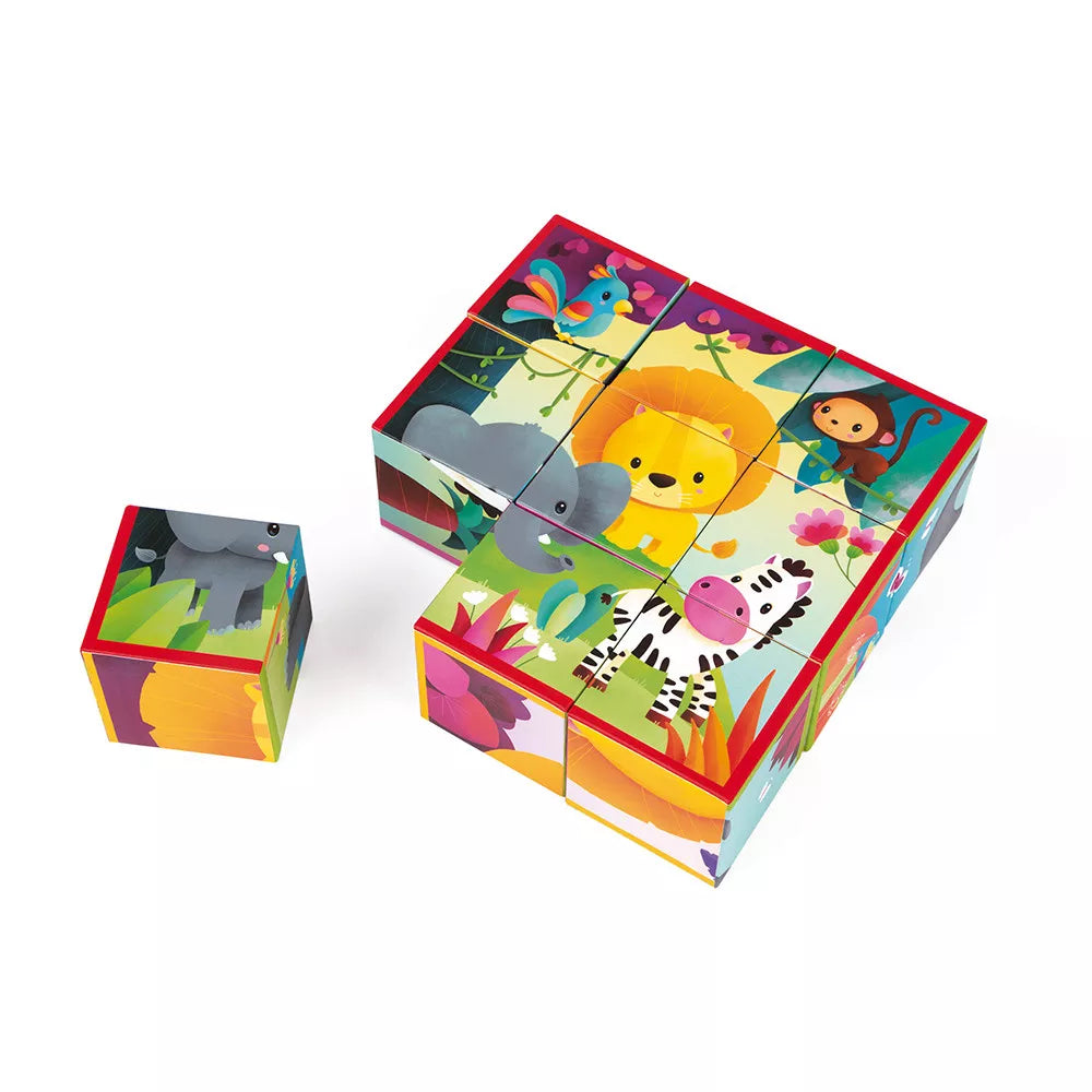 Altro lato del KubKid Puzzle a Blocchi Giungla Janod