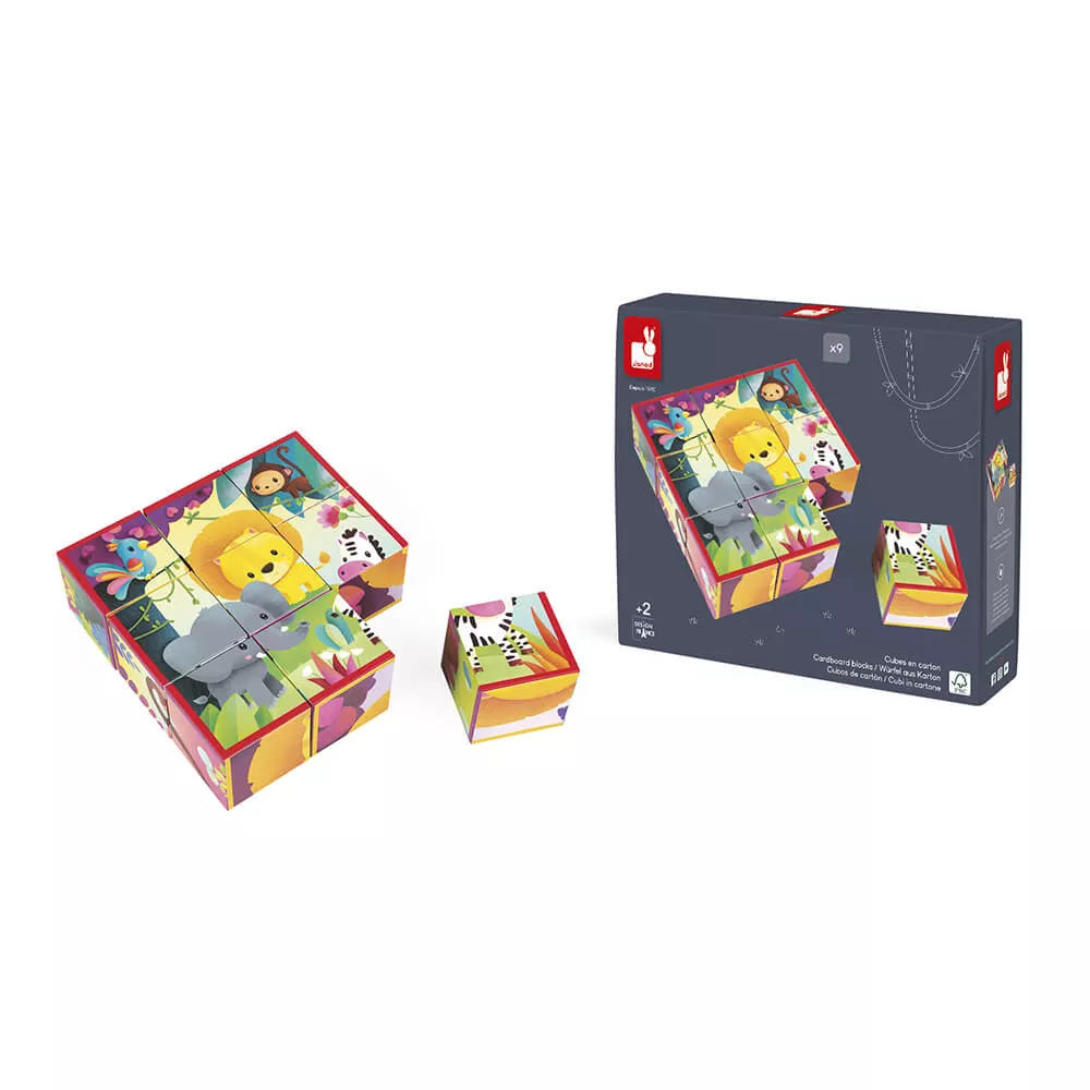 KubKid Puzzle a Blocchi Giungla Janod con confezione