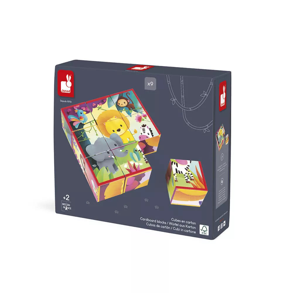 Confezione del KubKid Puzzle a Blocchi Giungla Janod
