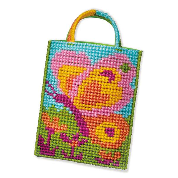 Borsa realizzata con il Set Punto Croce 4M