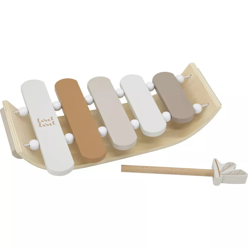 Xilofono in Legno Label Label nocciola