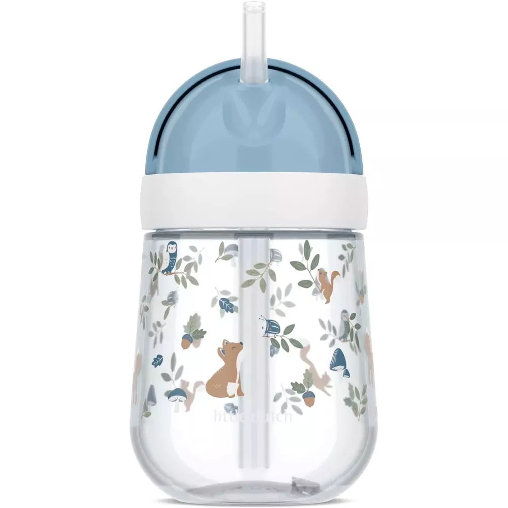 Prima Borraccia con Cannuccia Little Dutch Forest Friends di fronte