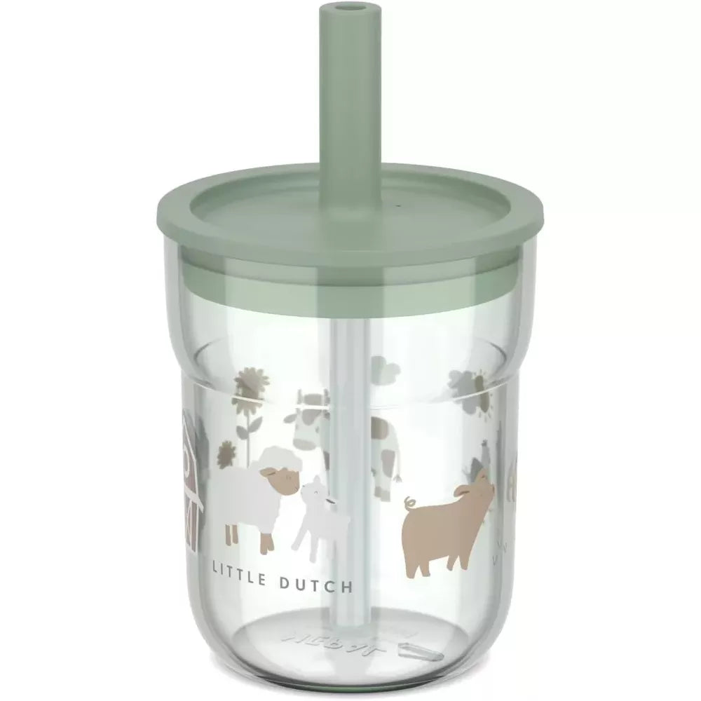 Bicchiere con Cannuccia Little Dutch Little Farm