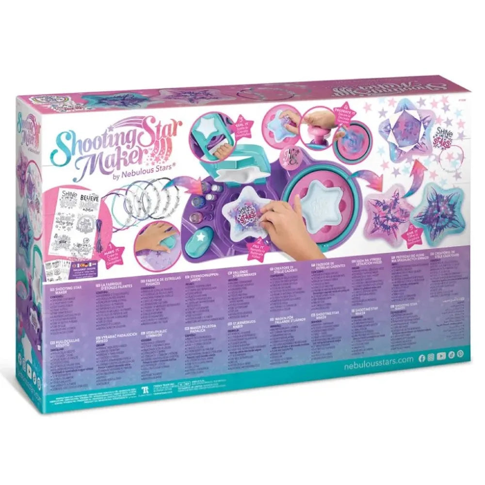 Retro della confezione dello Shooting Star Maker Nebulous Stars