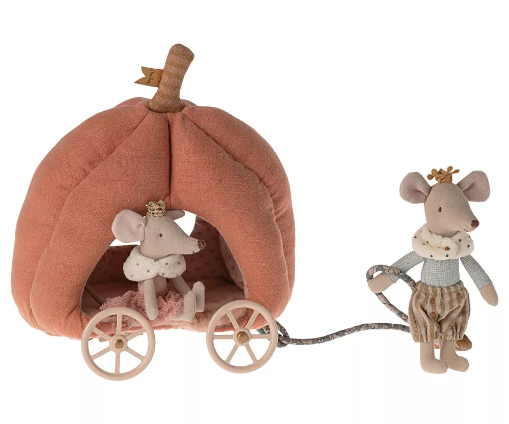 Carrozza Zucca per Topolini Maileg con Topolini Principini