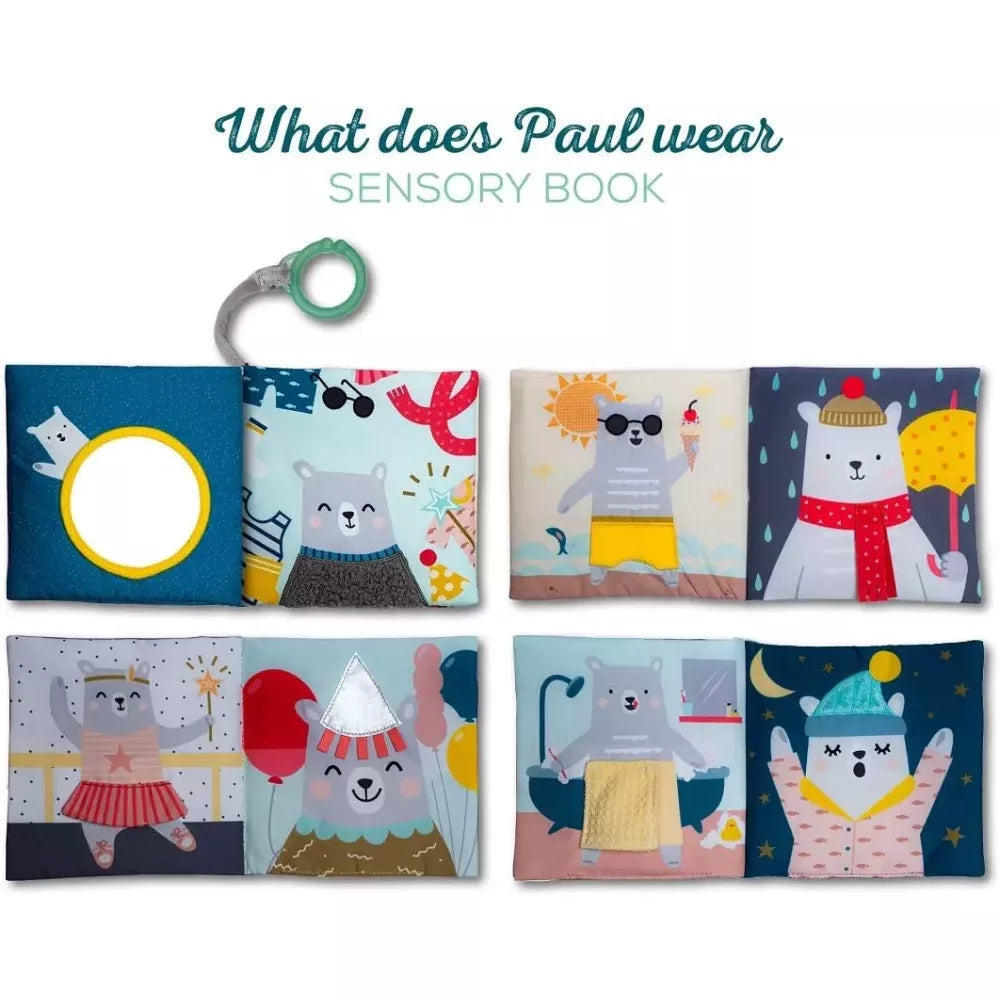 Pagine del Libro Sensoriale in Stoffa Taf Toys