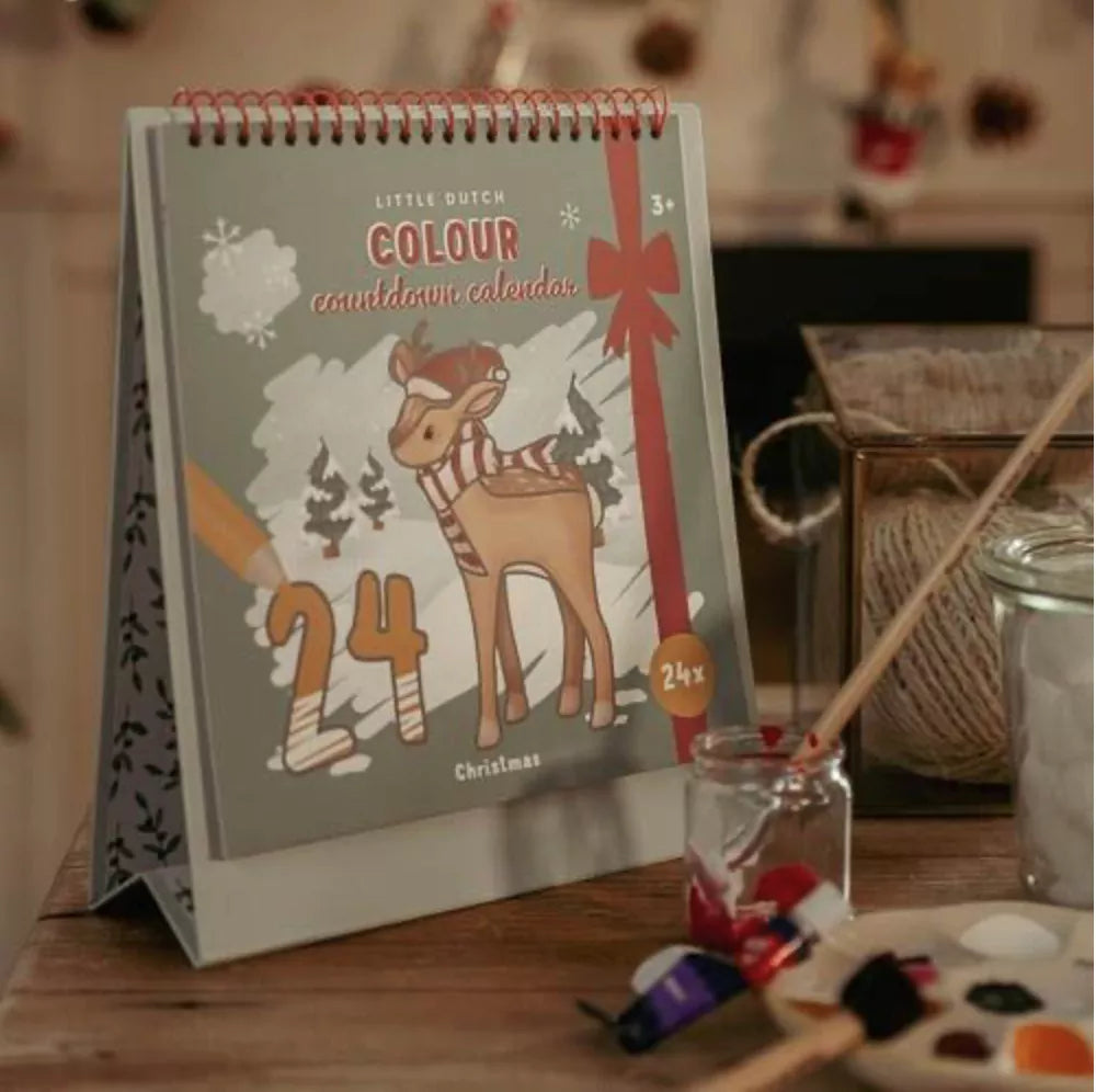 Calendario dell'Avvento da Colorare Little Dutch in casa