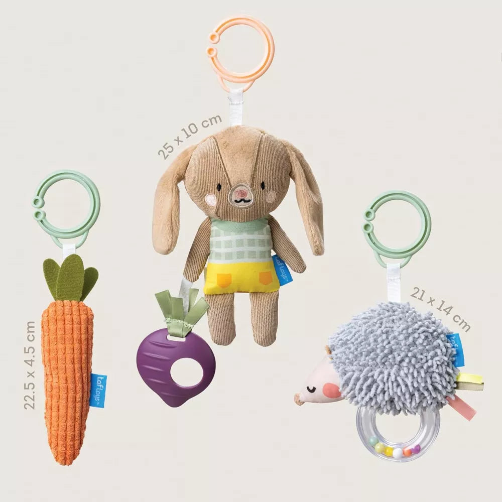 Dimensioni del Set Sonagli da Appendere Taf Toys