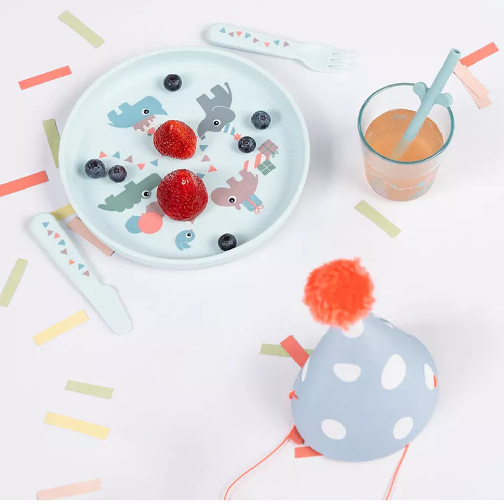 Set Pappa Foodie Celebration Done by Deer Blu su tavola apparecchiata