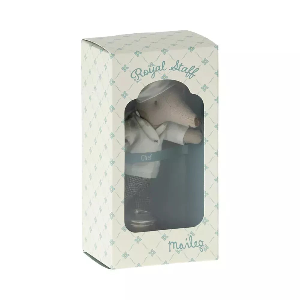 Confezione del Topo Chef con Pentola e Cucchiaio Maileg