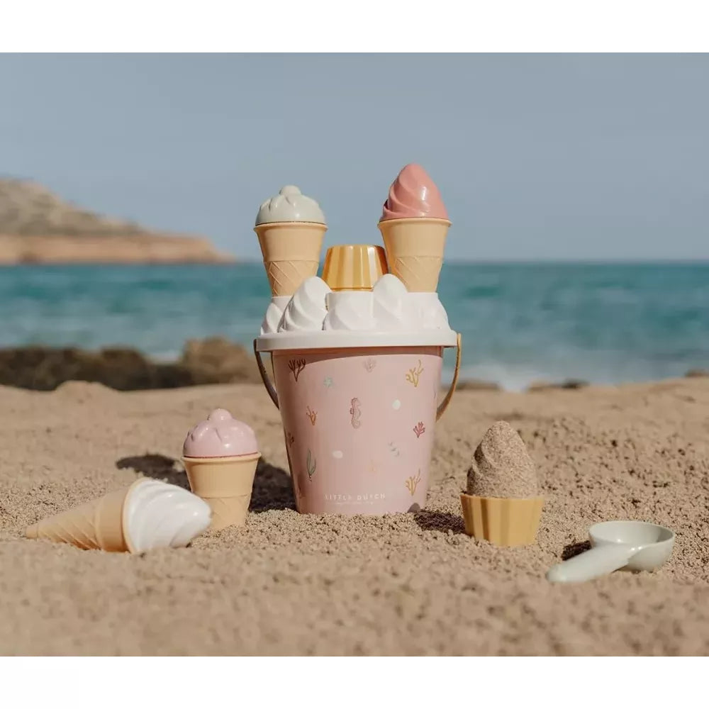 Set da Spiaggia Gelati Rosa Little Dutch in spiaggia
