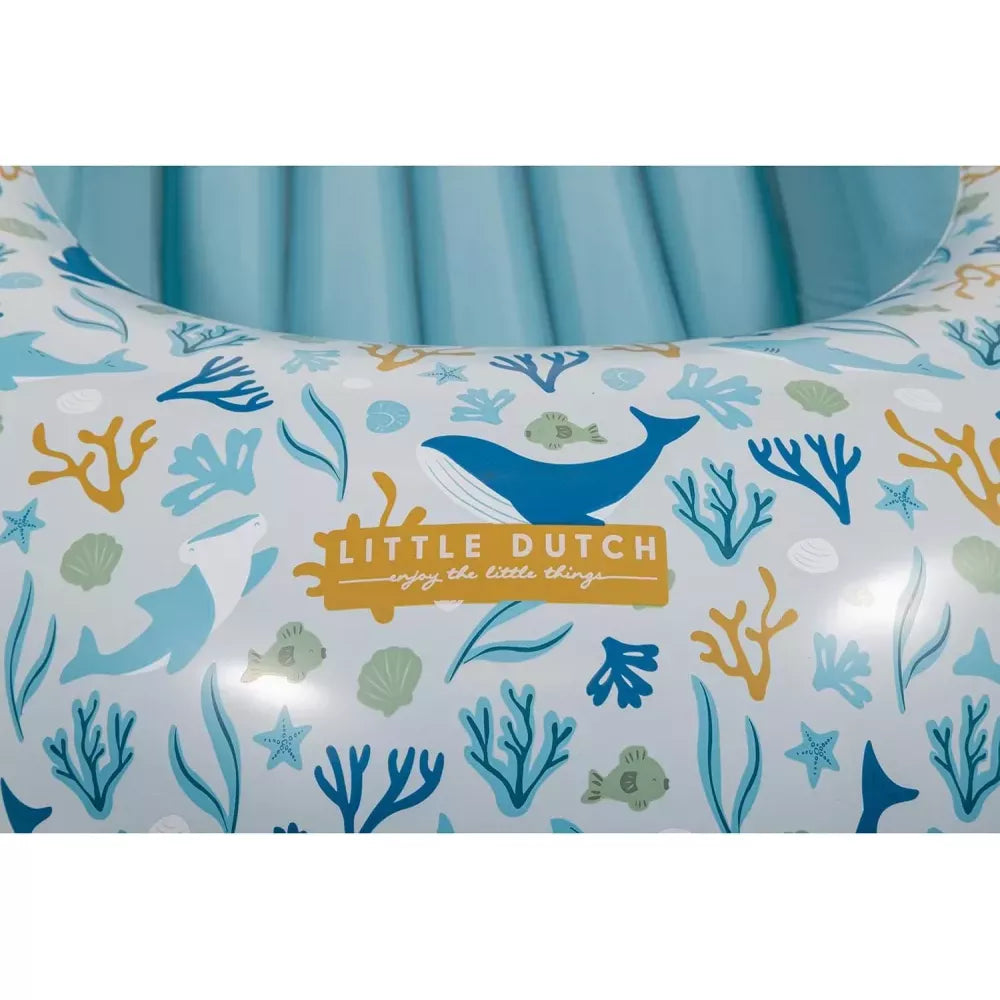 Barchetta Gonfiabile Blu Little Dutch Logo