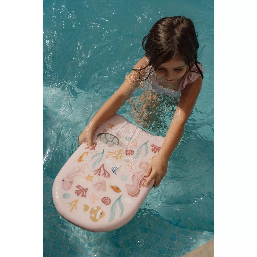 Bambina con Tavola per Nuotare Little Dutch Ocean Dreams Pink