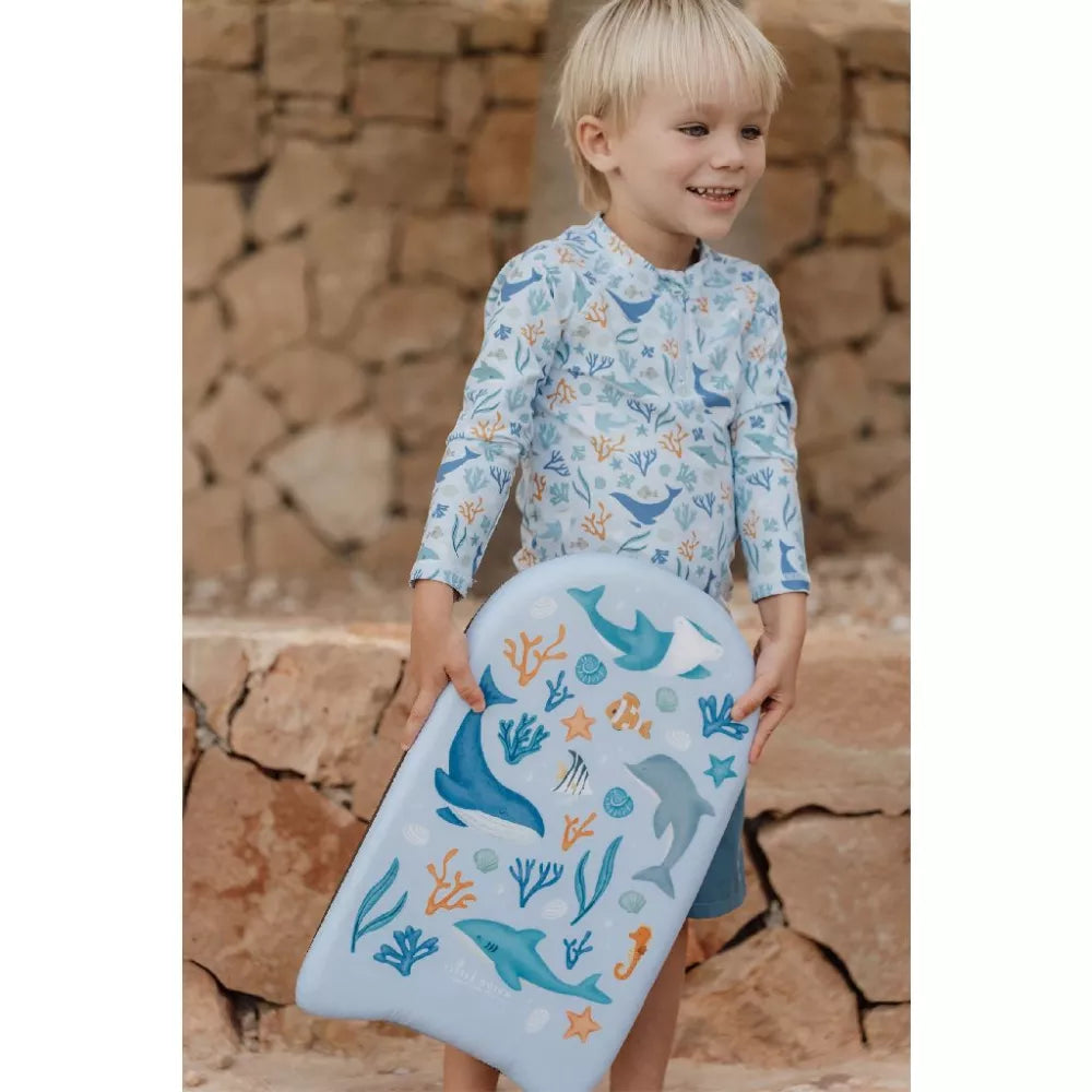 Bambino con Tavola per Nuotare Little Dutch Ocean Dreams Blue