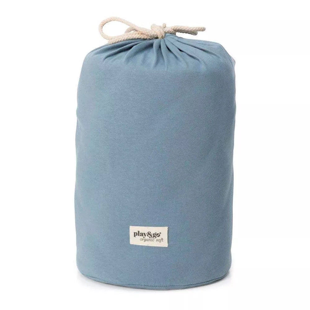 Tappeto Gioco Organic Soft Play&Go Dusty Blue con sacca