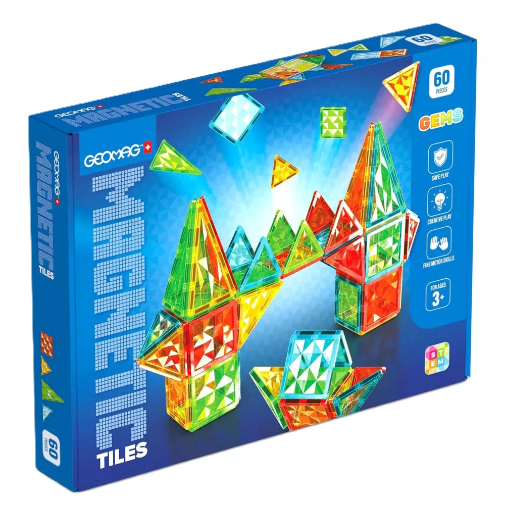 Set 60 Tessere Magnetic Tiles Geomag
