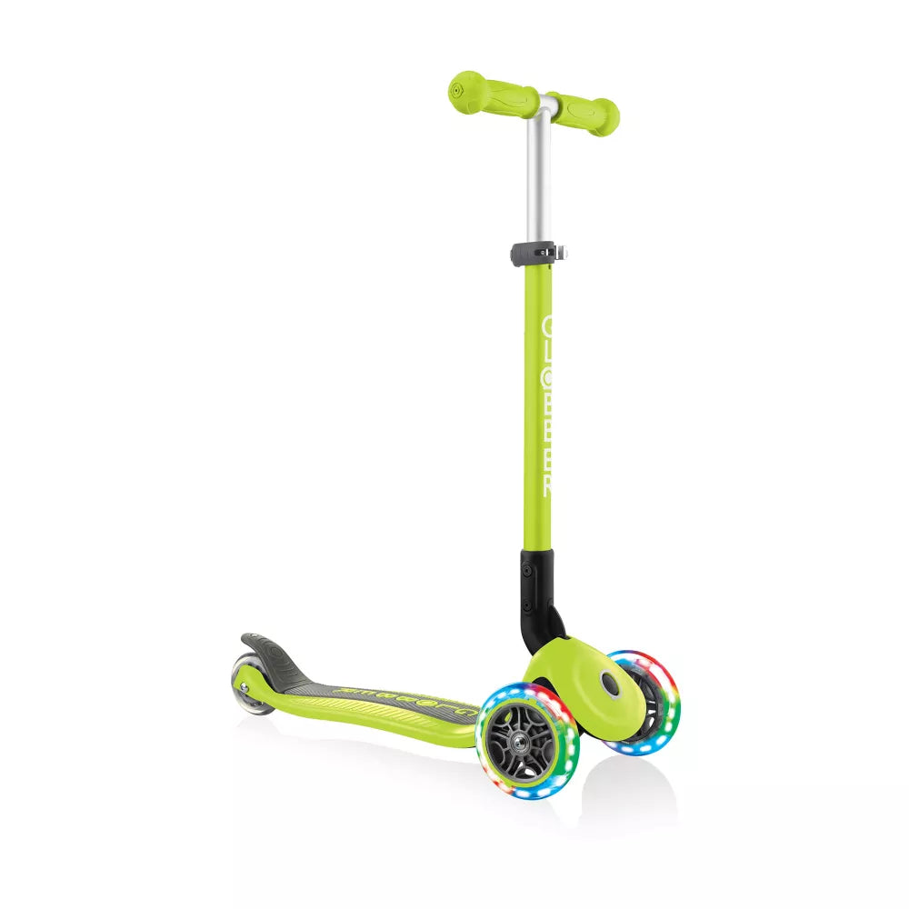 Monopattino Primo Foldable Lights Globber Verde Lime