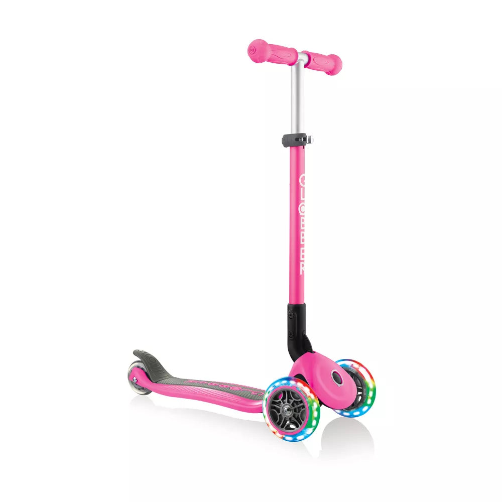 Monopattino Primo Foldable Lights Globber Fucsia