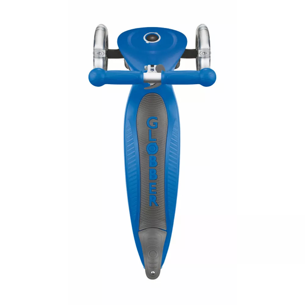 Monopattino Junior Foldable Globber Blu visto dall'alto