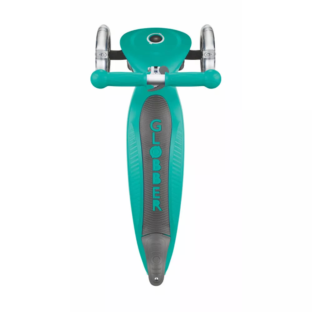 Monopattino Junior Foldable Globber Verde Smeraldo visto dall'alto