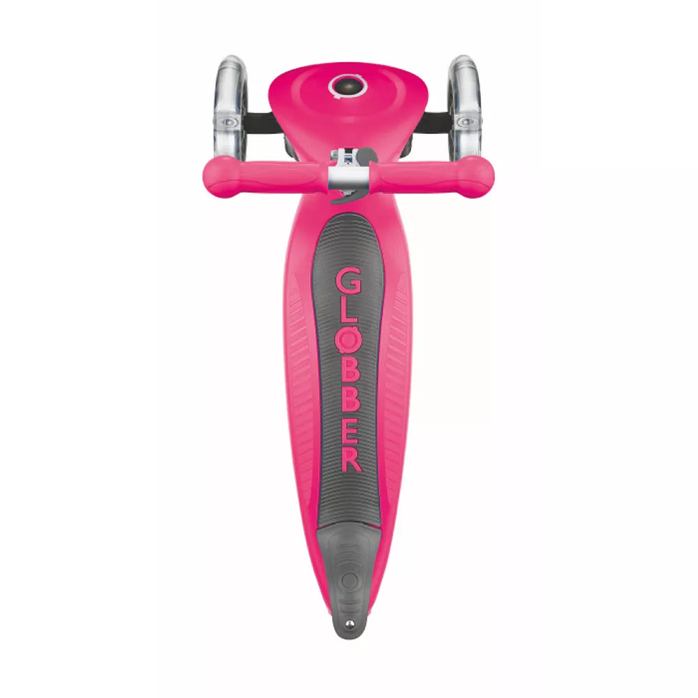 Monopattino Junior Foldable Globber Fucsia visto dall'alto