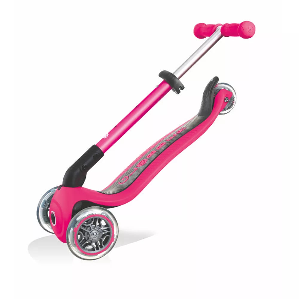 Monopattino Junior Foldable Globber Fucsia chiuso