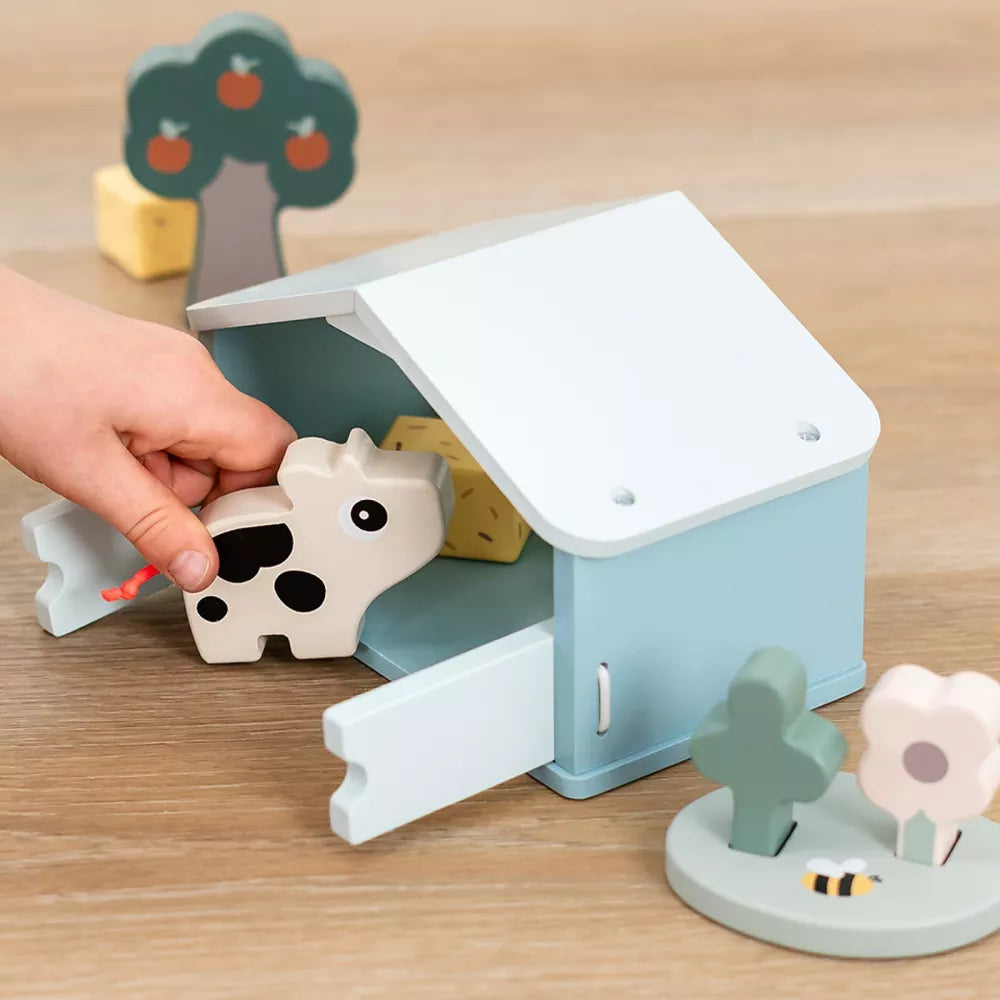 Esempio del Set Gioco in Legno Mucca Done by Deer