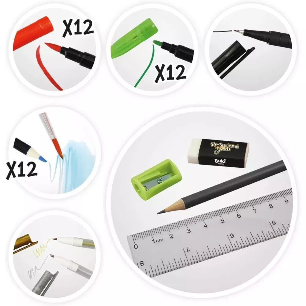 Colori e accessori inclusi con il Tablet Luminoso  3 in 1 Buki