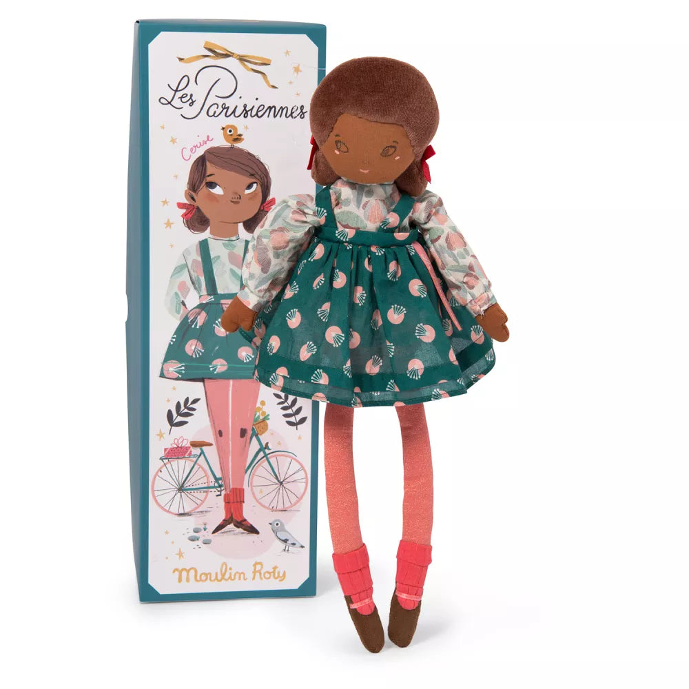Bambola Mademoiselle Cerise Moulin Roty con confezione