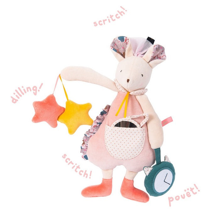 Esempio del Peluche Topina Multiattività Moulin Roty 30 cm