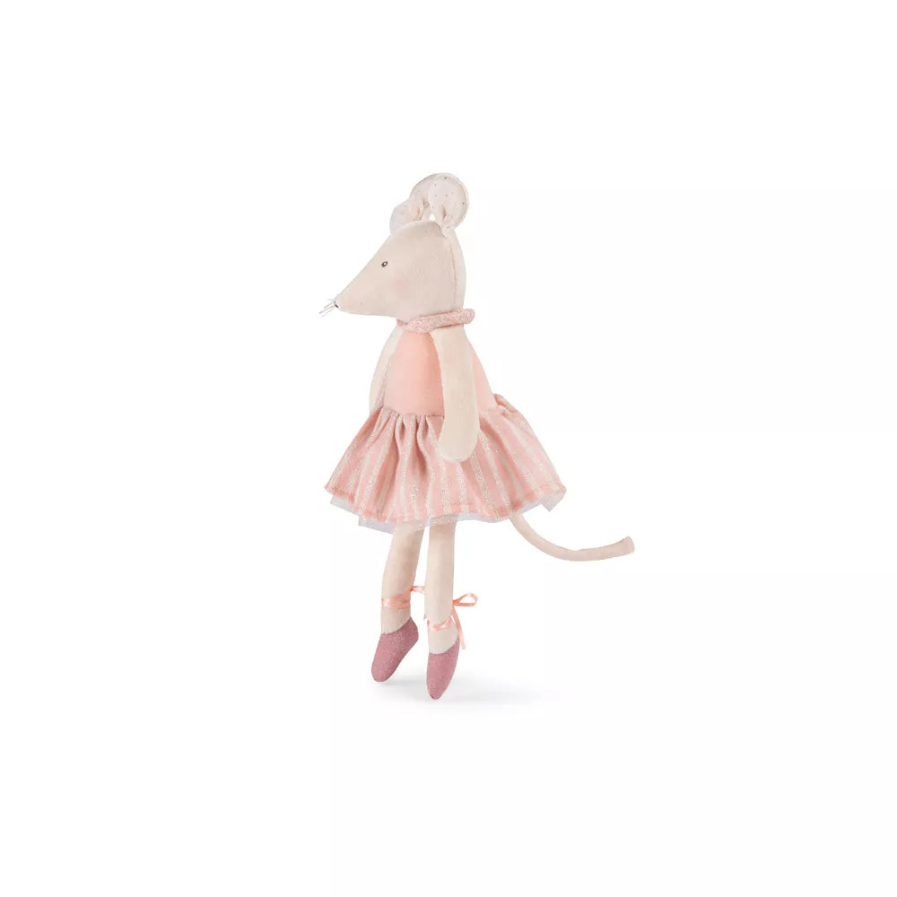 Peluche Topo Anna in Scatola Moulin Roty di lato