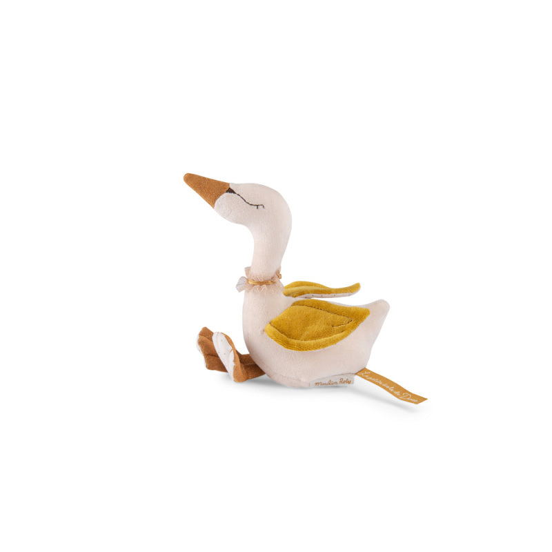 Sonaglio Cigno Ocra Moulin Roty dall'altro lato